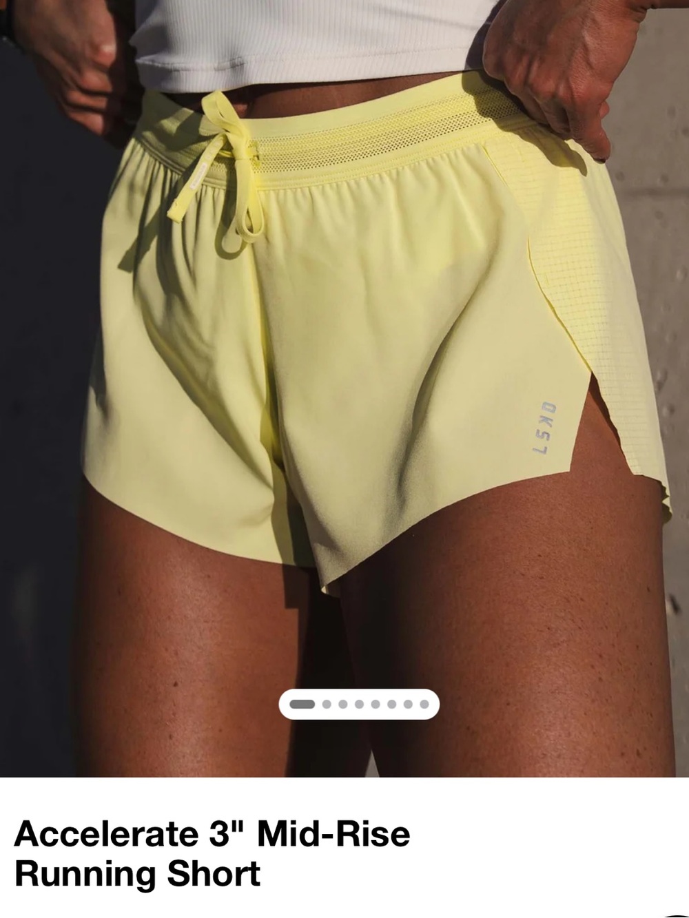 Accelerate 3" Mid-Rise Running Shorts - Yellow